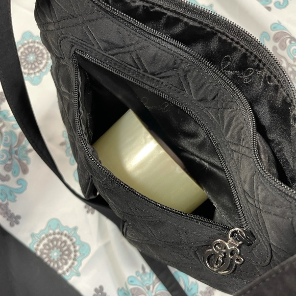 Vera Bradley Black Cloth Shoulder Bag - Picture 6 of 7